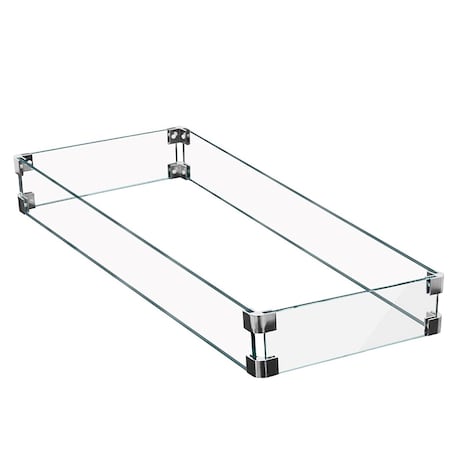 Hiland Glass Wind Screen - 28.75 x 14 AWS-RT30